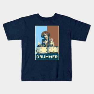 Ginger Baker Drummer Design Kids T-Shirt
